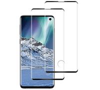 DOSMUNG 2 Pack Screen Protector for Samsung Galaxy S10 Tempered Glass Film, 3D Full Coverage, Case Friendly, Bubble Free, Anti-Scratch, Touch Sensitive, HD Screen Guard Saver Shield Film