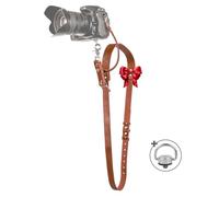 DOSNTO Camera Strap Accessories for One Camera - Professional Single Leather Harness Shoulder Strap Solo Camera Quick Release Gear for DSLR/SLR ProInStyle Strap (Tan)