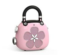 DOSS Candy 2-in-1 Mini Bluetooth Speaker & Cute Bag Charm with Loud Sound, Ideal Stocking Stuffer for Women, Girlfriend, Wife, BFF, Teen Girls, White Elephant Gift-Pink