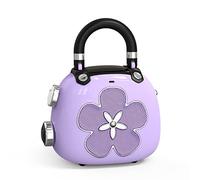 DOSS Candy 2-in-1 Mini Bluetooth Speaker & Cute Bag Charm with Loud Sound, Ideal Stocking Stuffer for Women, Girlfriend, Wife, BFF, Teen Girls, White Elephant Gift-Purple