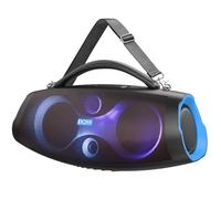 DOSS Extreme Boom Pro D200 240W Peak Outdoor Speaker, Punchy Bass, 26H Playtime, Beat-Sync Light Show, BT5.4, Stereo Pairing, IPX6 Waterproof for Camping, Beach, Tailgate Party-Blue