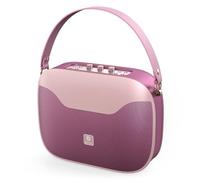 DOSS SoundBox H100 Bluetooth Speaker with 50W Immersive Sound, 24H Playtime, Wireless Stereo Pairing, Power Bank, Treble & Bass Adjustment, Portable Flexible Handle for Party, Home-Pink