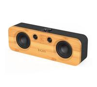 DOSS SoundBox H200 50W Home Bluetooth Speaker with Dual 3.5-Inch Woofers, Two 1-inch Tweeters, 35H Playtime, Sustainable Materials, Ideal White Elephant Gift for Adults, Men, Women, Music Lover-Black