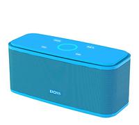 DOSS SoundBox Portable Bluetooth Speaker with 12W HD Sound and Bass, IPX5 Waterproof, 20H Playtime, Touch Control, Handsfree, Wireless Speaker for Home, Outdoor, Travel-Blue