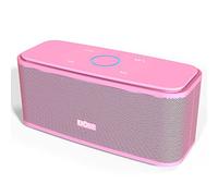 DOSS SoundBox Touch Portable Wireless Speaker with 12W HD Sound and Bass, Touch Control, IPX5 Waterproof, 20H Playtime, Bluetooth 5.0, Handsfree, Speaker for Home, Outdoor, Travel-Pink