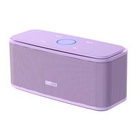 DOSS SoundBox Touch Portable Wireless Speaker with 12W HD Sound and Bass, Touch Control, IPX5 Waterproof, 20H Playtime, Bluetooth 5.0, Handsfree, Speaker for Home, Outdoor, Travel-Purple