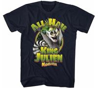 dossa Madagascar King Julien Navy Adult T-Shirt Size L