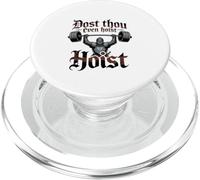 Dost Thou Even Hoise Funny Knight Gym Design PopSockets PopGrip for MagSafe