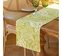 Dostear Green Leaves Outdoor Table Runner Kitchen Table Decoration Holiday Wedding Party Dinning Birthday 30 X 270cm