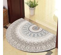 Dostear Half Circle Rug Front Personalised Doormats Entrance Door Welcome Indoor Mats Round Outdoor Outside Inside Rug For Back Door 1210-8 50x80cm