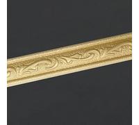 Dostear Peel and Stick Wallpaper Border Self-Adhesive Wall Border Sticker Home Ceiling Decorative Border for Bathroom Living Room Kitchen Gold 4 X 230cm（1pcs）