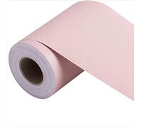 Dostear Wallpaper Mirror Borders for Bathroom Peel and Stick Classroom Bulletin Board Borders Boho Paper for Classroom Trim Sets Pure Powder 10 X 500cm