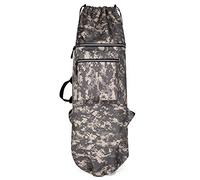 Dostear Waterproof Skateboard Backpacks Bag for Men with Adjustable 2 Shoulder Straps Foldable Straps Portable Case Universal Street Trend Skate Carry Bags for Travel Grey Camouflage Large 110 X 32cm