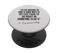 Dostoevsky Philosophical Quote Deep Wisdom Life Reflection PopSockets Adhesive PopGrip