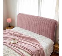 DOSYCOVUR Double Headboard Cushion Headboard Cushion with Ties Luxury Velvet Mattress Covers Bedside Cover Thickened Washable Soft Backrest Protection,B,140cm