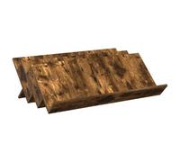 DOSYCOVUR Magazine Rack Smoked Oak 90 x 53 x 28.5 cm Engineered Wood | Rectangular design, board shelves, smooth easy-clean surface, screwdriver assembly, two-person setup, living room, office