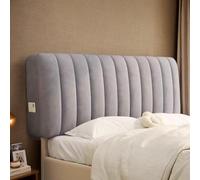 DOSYCOVUR Padded Headboard Cover Dustproof Protective Cover Velvet Material Washable Bed Frame Cover Headboard Cushion with Ties Suitable for Single Bed King Bed Double Bed,E,150cm