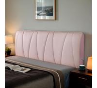 DOSYCOVUR Thickened Velvet Headboard Protector for King Size Bed Single Bed Double Bed Soft Washable Headboard Cushion Full Cover Dustproof Bedside Protector,Pink,200cm