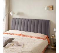 DOSYCOVUR Velvet Bed Headboard Cover Dustproof Protector Slipcover Cushioned Full Cover Thickened Soft Headboard Protector for King Single Double Padded Wooden Bed Backrest,A,170cm