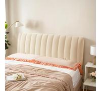 DOSYCOVUR Velvet Bed Headboard Cover Dustproof Protector Slipcover Cushioned Full Cover Thickened Soft Headboard Protector for King Single Double Padded Wooden Bed Backrest,E,140cm