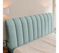 DOSYCOVUR Velvet Headboard Cover Padded Thick Dustproof Washable Full Cover for Double King Size Single Bed Headboard Cushion Protective Cover Modern Bedroom Decor,B,160cm