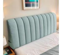 DOSYCOVUR Velvet Headboard Cover Padded Thick Dustproof Washable Full Cover for Double King Size Single Bed Headboard Cushion Protective Cover Modern Bedroom Decor,G,130cm