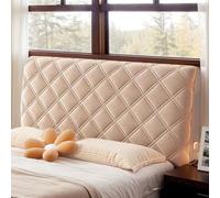 DOSYCOVUR Washable Velvet Headboard Cover Stretchy Cushioned Protector for King Size Double Bed Headboards Full Dustproof Cover for Single Bed,B,100cm