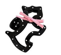 Dot Bows Decorated Hair Claw Clip Acrylic Hairpin Barrettes Ponytail Holder Secure Hair Grip For Daily Styling Practical Acrylic Clip