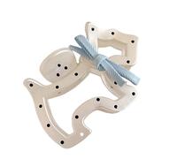 Dot Bows Hair Claw Clip For Women Acrylic Nonslip Hairpin Fashion Barrettes For Half Updos Or Ponytail Secure Grip Women's Hair Clip Ponytail Or Bun
