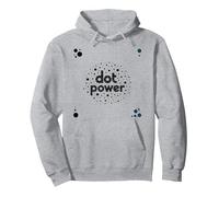 Dot Boys Power: Playful Polka Dot Graphic Art Pullover Hoodie, Adult Unisex, Heather Grey, XXL