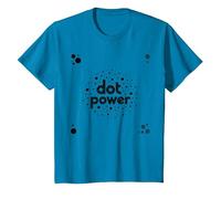 Dot Boys Power: Playful Polka Dot Graphic Art T-Shirt, Kids, Sapphire, 6 Years