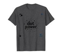 Dot Boys Power: Playful Polka Dot Graphic Art T-Shirt, Men, Dark Heather Grey, XL