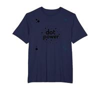 Dot Boys Power: Playful Polka Dot Graphic Art T-Shirt, Men's Big and Tall, Navy, 5X Tall