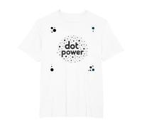 Dot Boys Power: Playful Polka Dot Graphic Art T-Shirt, Men's Big and Tall, White, 4X Tall