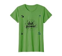 Dot Boys Power: Playful Polka Dot Graphic Art T-Shirt, Women, Grass, XXL