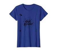 Dot Boys Power: Playful Polka Dot Graphic Art T-Shirt, Women, Royal Blue, 3XL