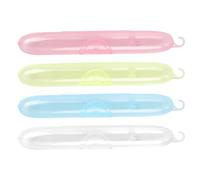 Dot Brush Housing - 4 Protecture Protector Protector Toothbrush Caps | Portable Protective Case for Heads, Protective Case for Bathroom, Campsite, Outings & Outdoor Activities