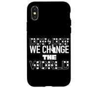 Dot By Dot We Change World Braille Teacher Blind Awareness Case for iPhone X/XS