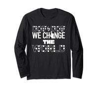 Dot by Dot We Change World Braille Teacher Blind Awareness Long Sleeve T-Shirt
