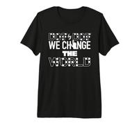 Dot by Dot We Change World Braille Teacher Blind Awareness Premium T-Shirt