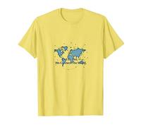 Dot by Dot, We Connect The World T-Shirt, Men, Lemon, L