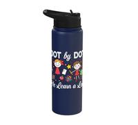 Dot by Dot We Learn A Lot Stainless Steel Insulated Water Bottle