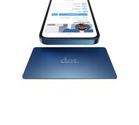 dot. Card Metal - Digital Business Card - Tap Compatible with iPhone & Android (Blue)