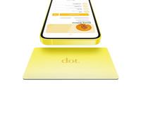 dot. Card Metal - Digital Business Card - Tap Compatible with iPhone & Android (Yellow)