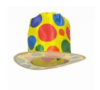 ＡＷＨＡＯ Dot Clown Hat Wide Brim Clown Top Hat Printed Surface Costume Accessory