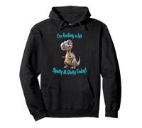 Dot Day Dino I'm Feeling a Bit Spotty and Dotty Today Pullover Hoodie