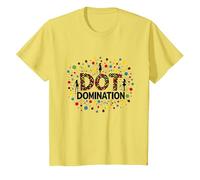 Dot Domination: Colorful Celebration for Polka Dot Lovers T-Shirt, Kids, Lemon, 3 Years