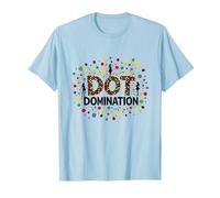 Dot Domination: Colorful Celebration for Polka Dot Lovers T-Shirt, Men, Baby Blue, S