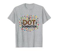 Dot Domination: Colorful Celebration for Polka Dot Lovers T-Shirt, Men, Heather Grey, S