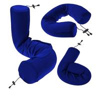 Dot&Dot Twist Memory Foam Travel Pillow for Airplanes - Travel Neck Pillow for Sleeping - Airplane Pillow for Neck Support - Adjustable, Bendable Neck Roll Pillow